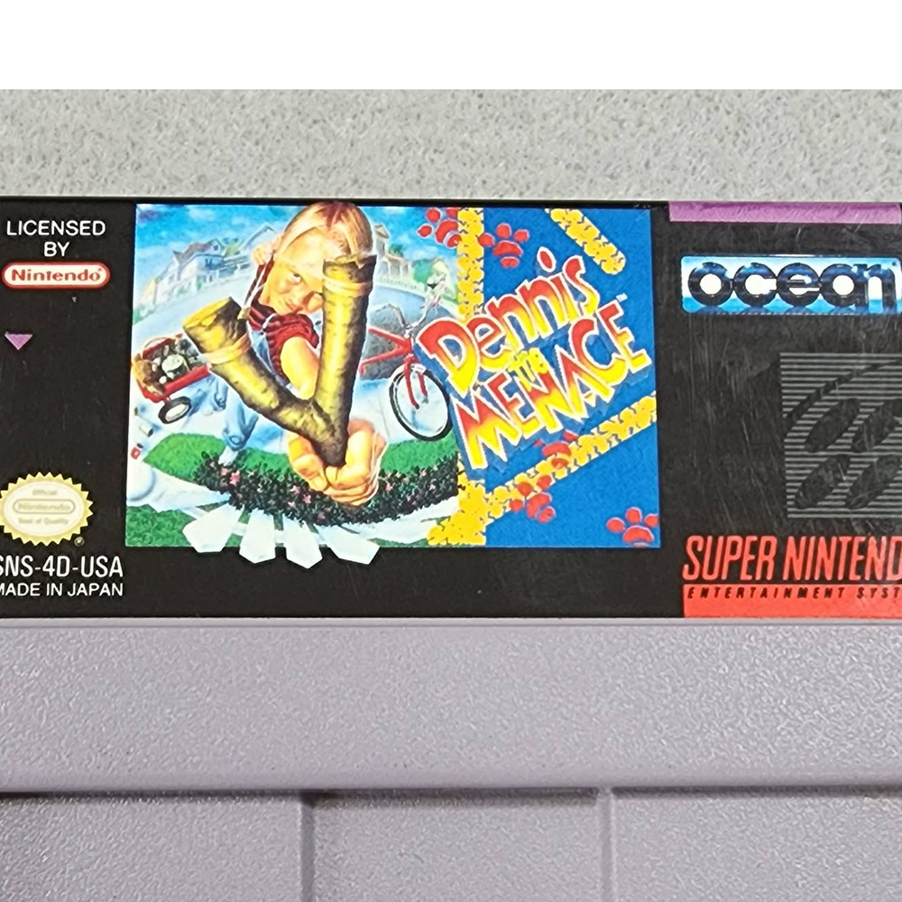 Dennis the Menace Super Nintendo (SNES 1991) Video Game Cartridge Only- Untested